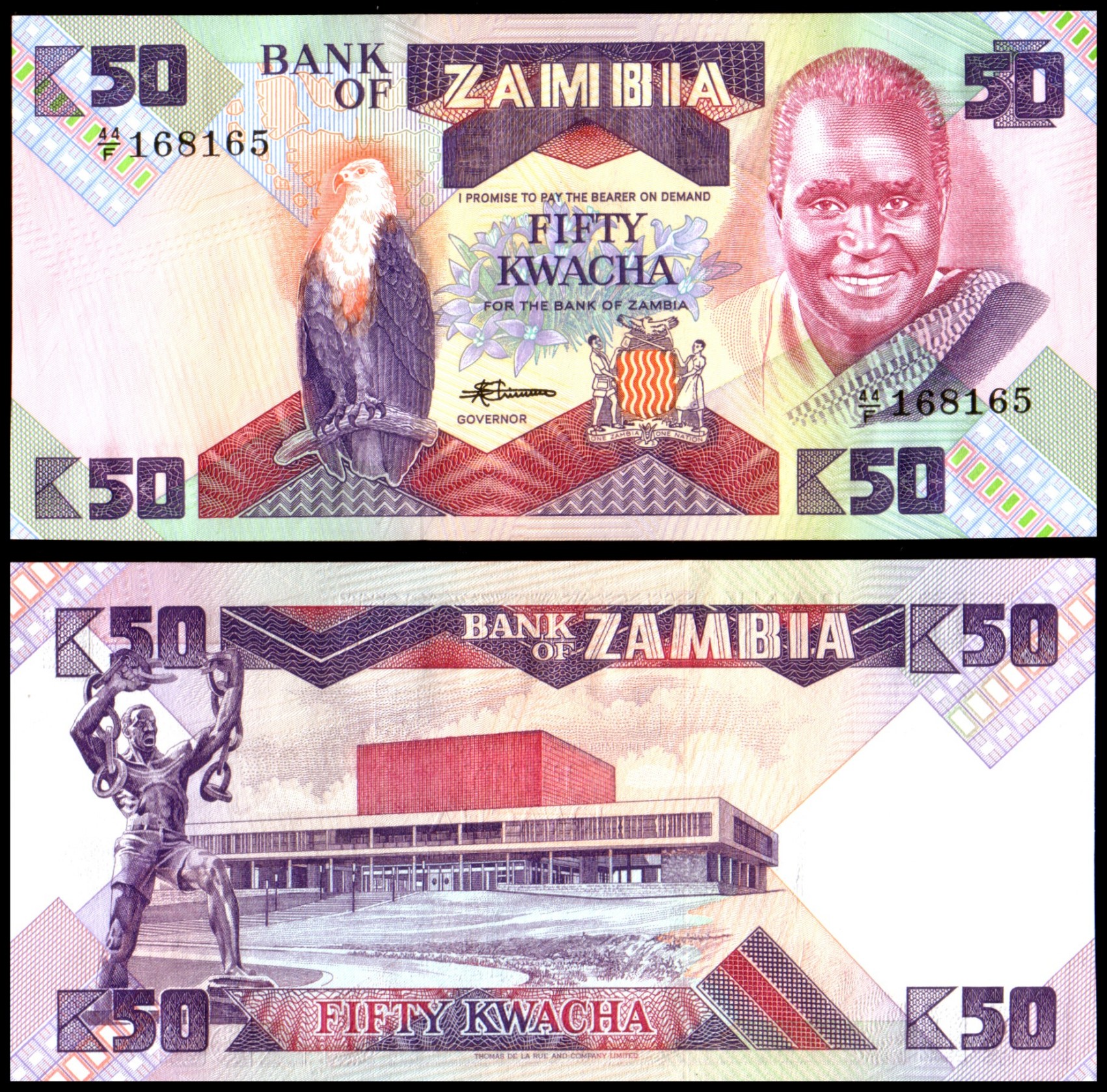 Zambia 1986 - 50 kwacha aUNC